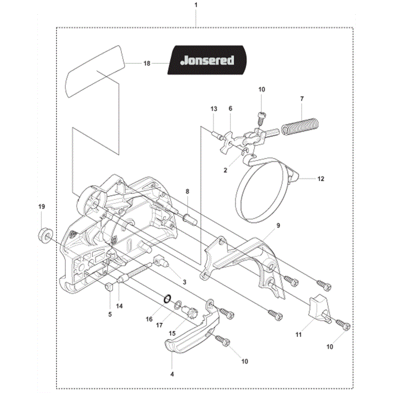 Jonsered 2245 (2009) Parts Diagram, Page 1
