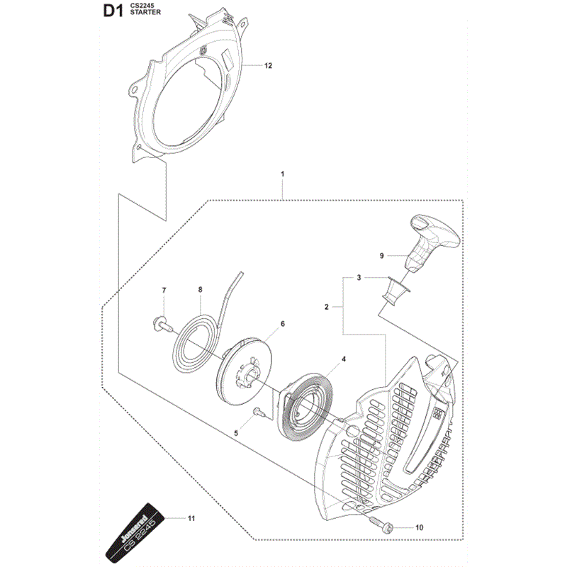 Jonsered 2245 (2009) Parts Diagram, Page 4