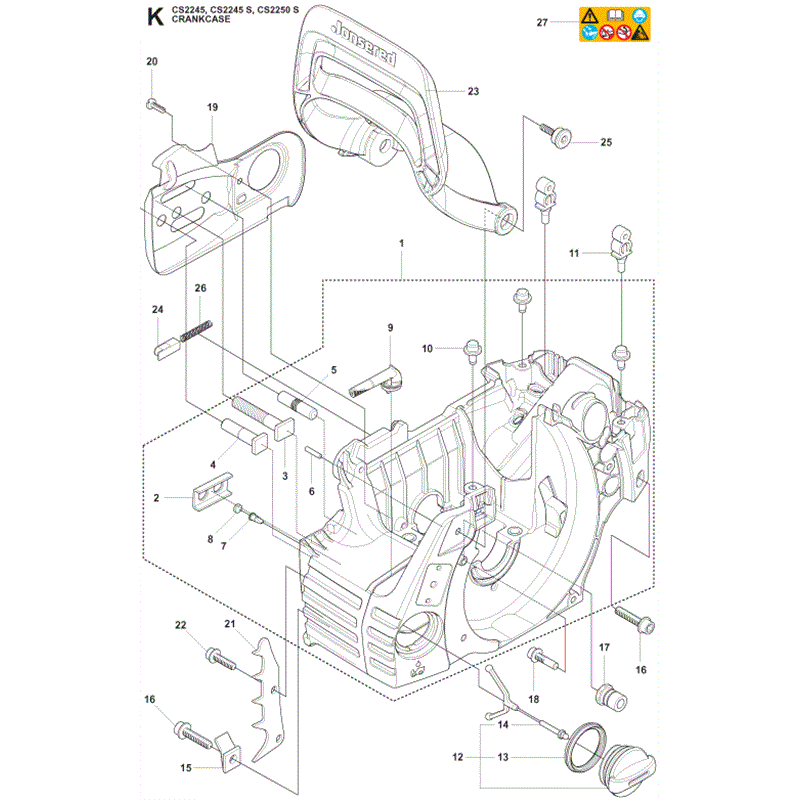 Jonsered 2245 (2009) Parts Diagram, Page 10