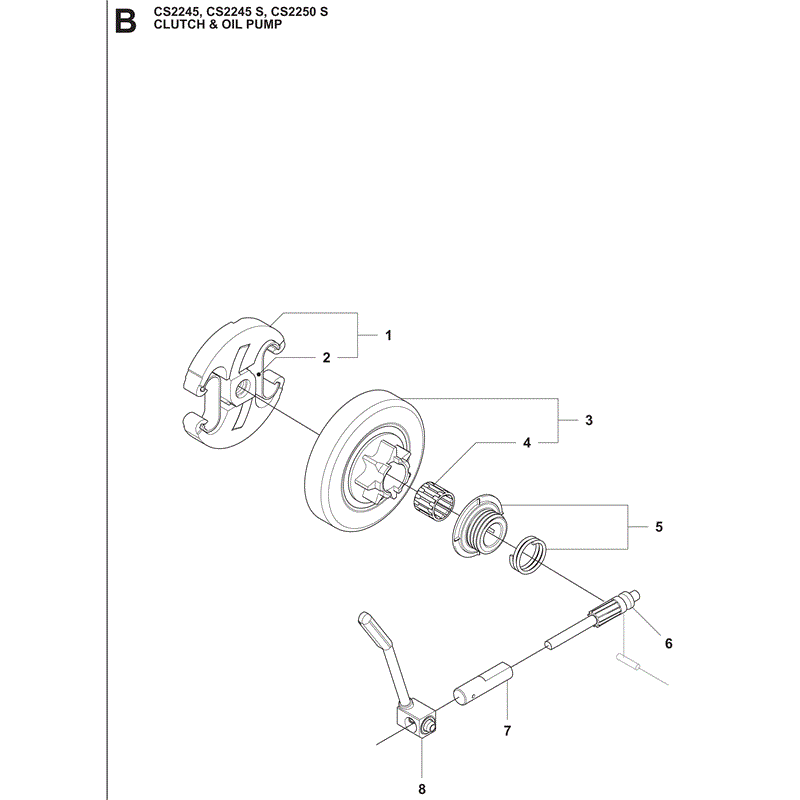 Jonsered 2245S (2009) Parts Diagram, Page 2