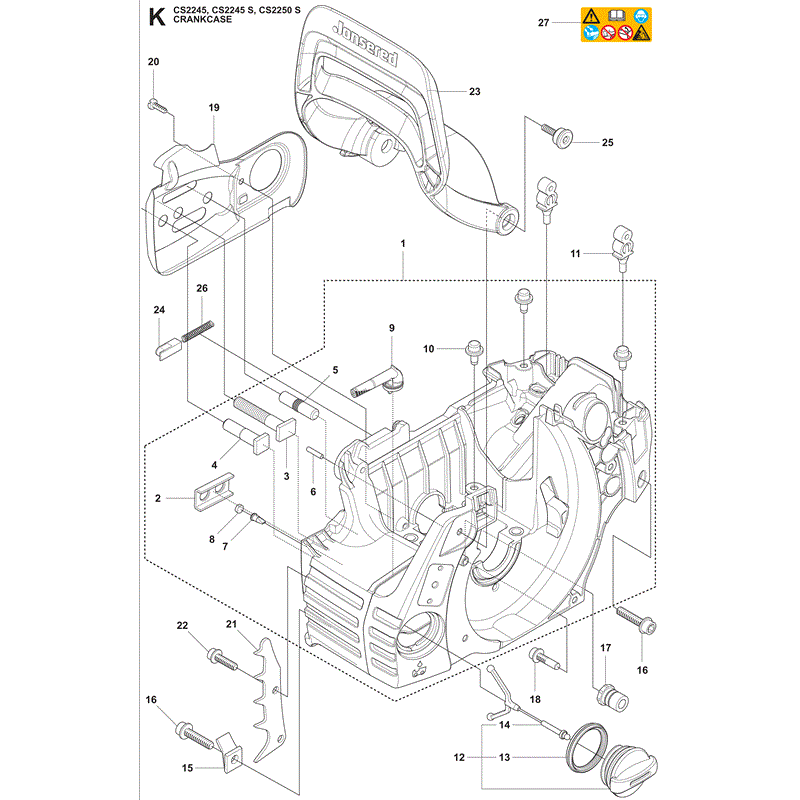 Jonsered 2245S (2009) Parts Diagram, Page 10