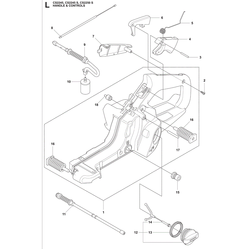 Jonsered 2245S (2009) Parts Diagram, Page 11
