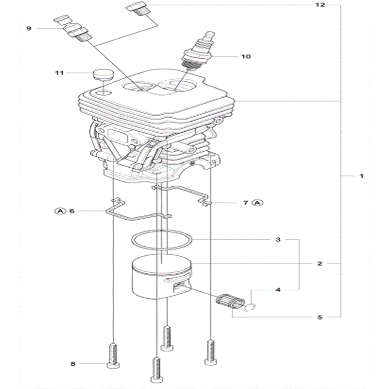 Jonsered 2250S (2009) Parts Diagram, Page 8
