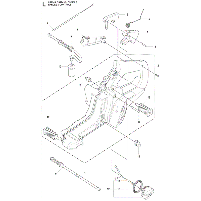 Jonsered 2250S (2009) Parts Diagram, Page 11