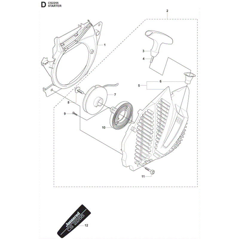 Jonsered 2255 (03-2009) Parts Diagram, Page 5