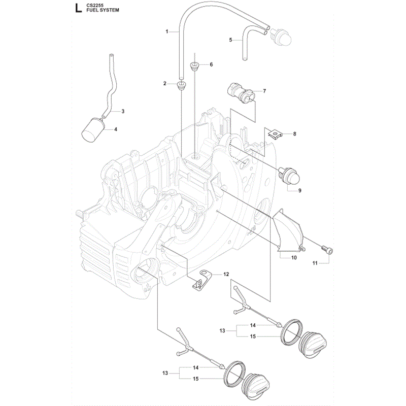 Jonsered 2255 (03-2009) Parts Diagram, Page 12