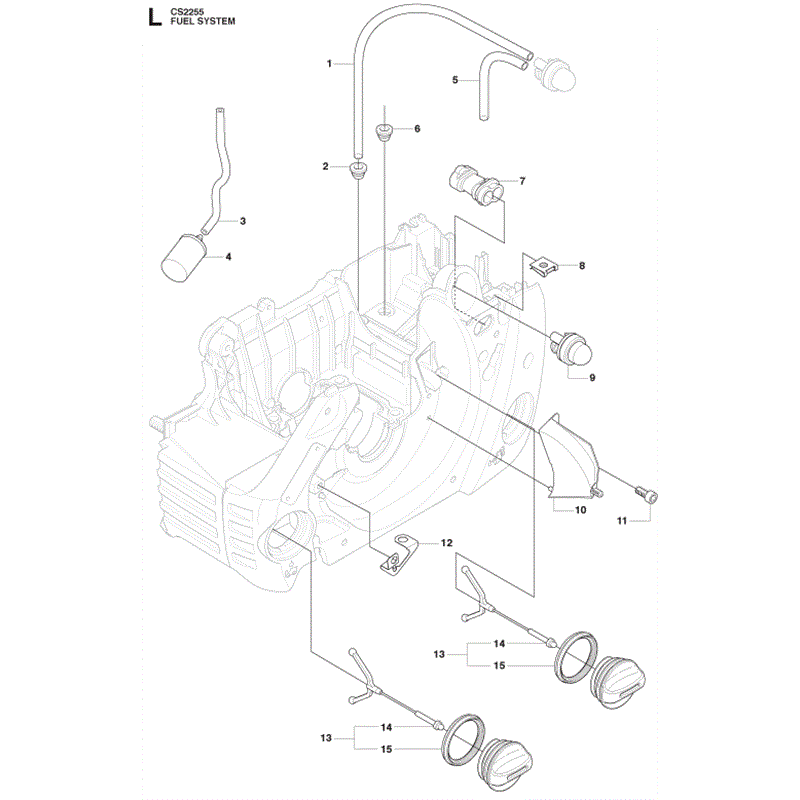Jonsered 2255 (10-2009) Parts Diagram, Page 12