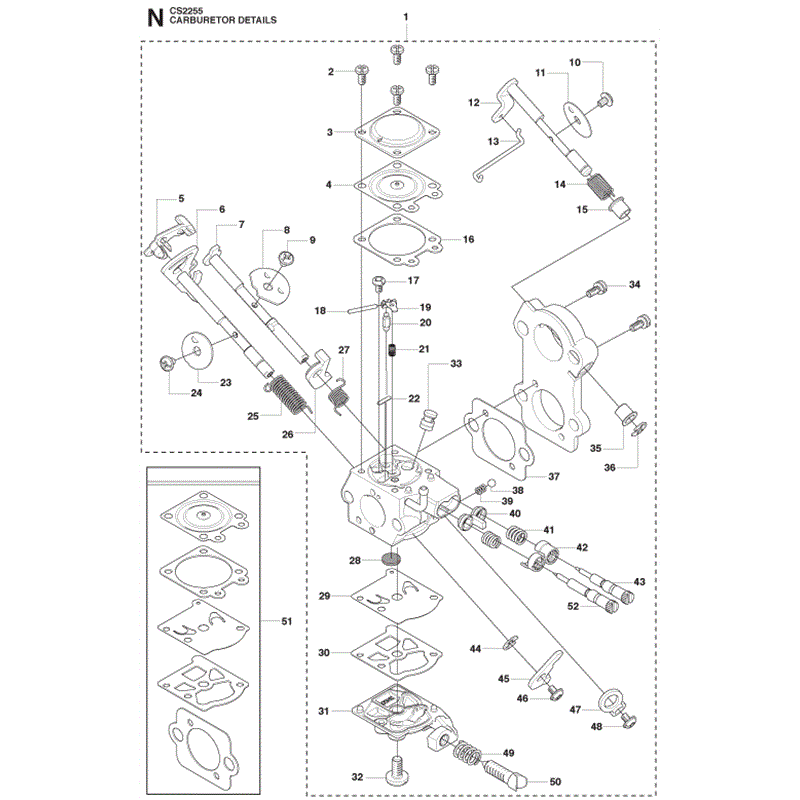 Jonsered 2255 (10-2009) Parts Diagram, Page 14