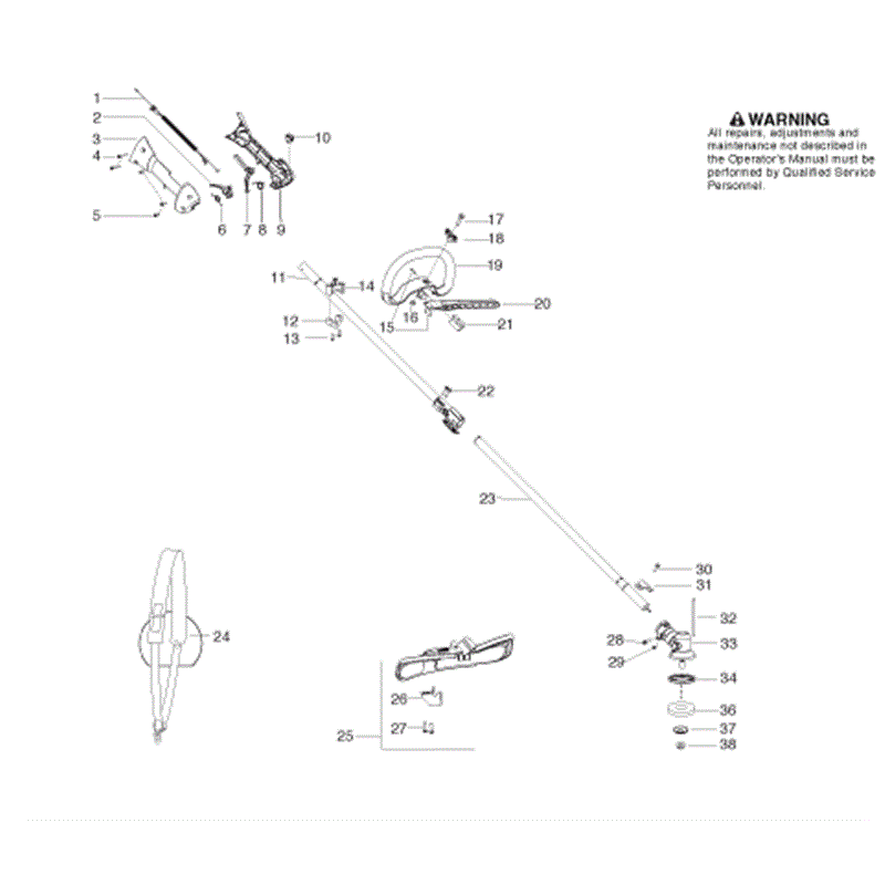 Jonsered GC2128C (2009) Parts Diagram, Page 1