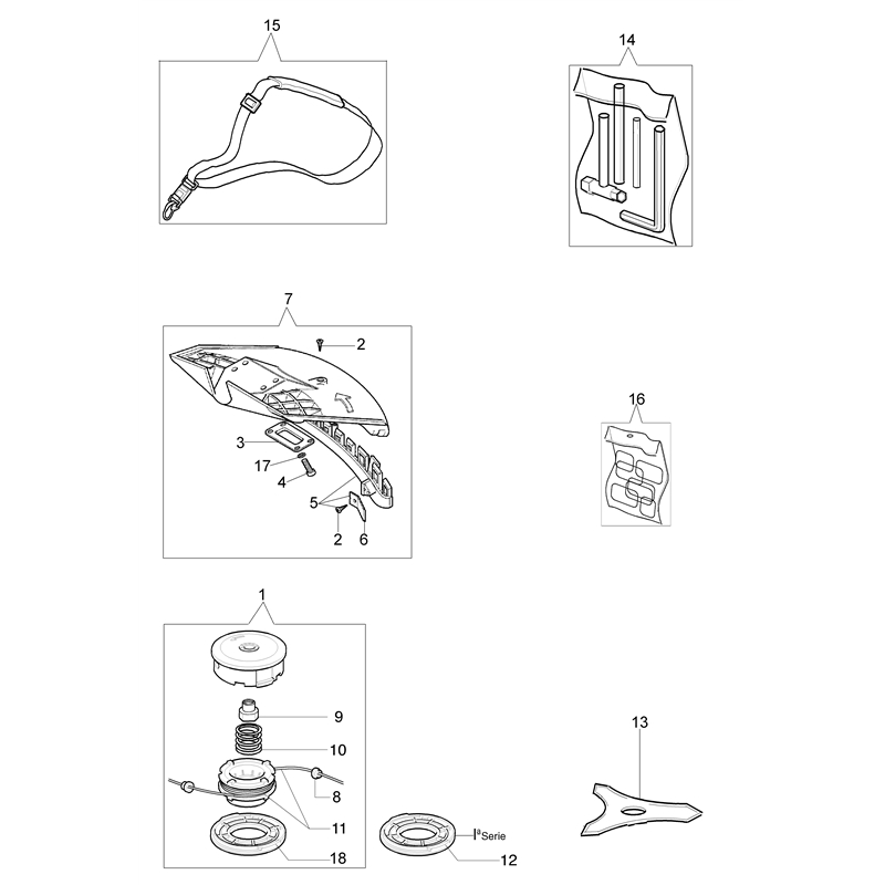 Oleo-Mac BC 280 T (BC 250 T) Parts Diagram, Accessories