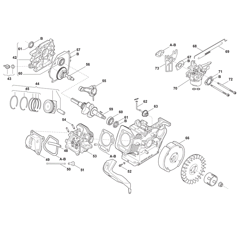 Castel / Twincut / Lawnking 165F-3 (2010) Parts Diagram, Page 2
