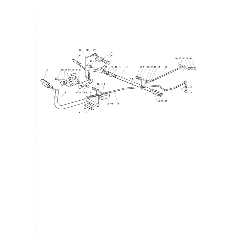 Castel / Twincut / Lawnking TCS17.5-102H (2008) Parts Diagram, Drive and Brake Controls 
