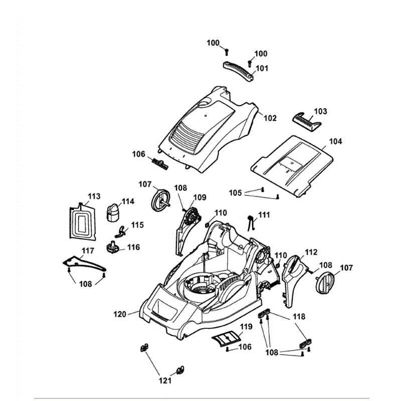 Wolf Power Edition 40E (4980002 A 2009 ) Parts Diagram, Page 1