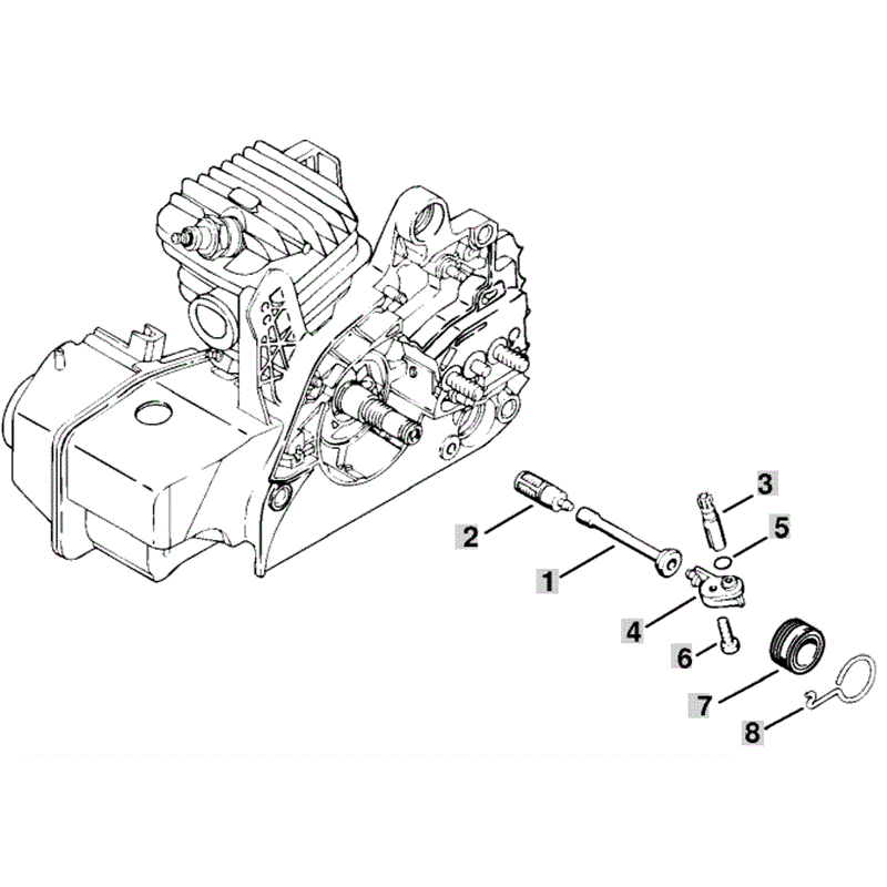 Stihl MS 230 Chainsaw (MS230C) Parts Diagram, Oil pump