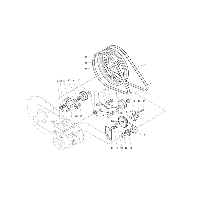 Bertolini 202 (EN 709) (K800 H - SNT210) (202 (EN 709) (K800 H - SN T210)) Parts Diagram, Gears