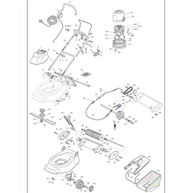 Mountfield EL46R-PD (2009) Parts Diagram, EL46R-PD