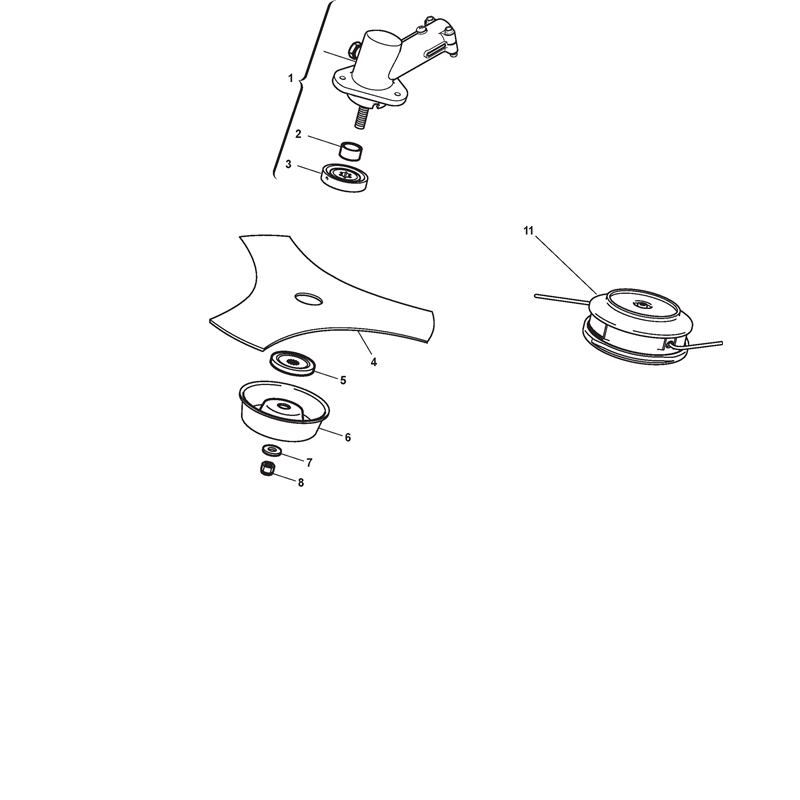 Mountfield BJ 325 Petrol Brushcutter [285220003MO9] (2010) Parts Diagram, Gear case