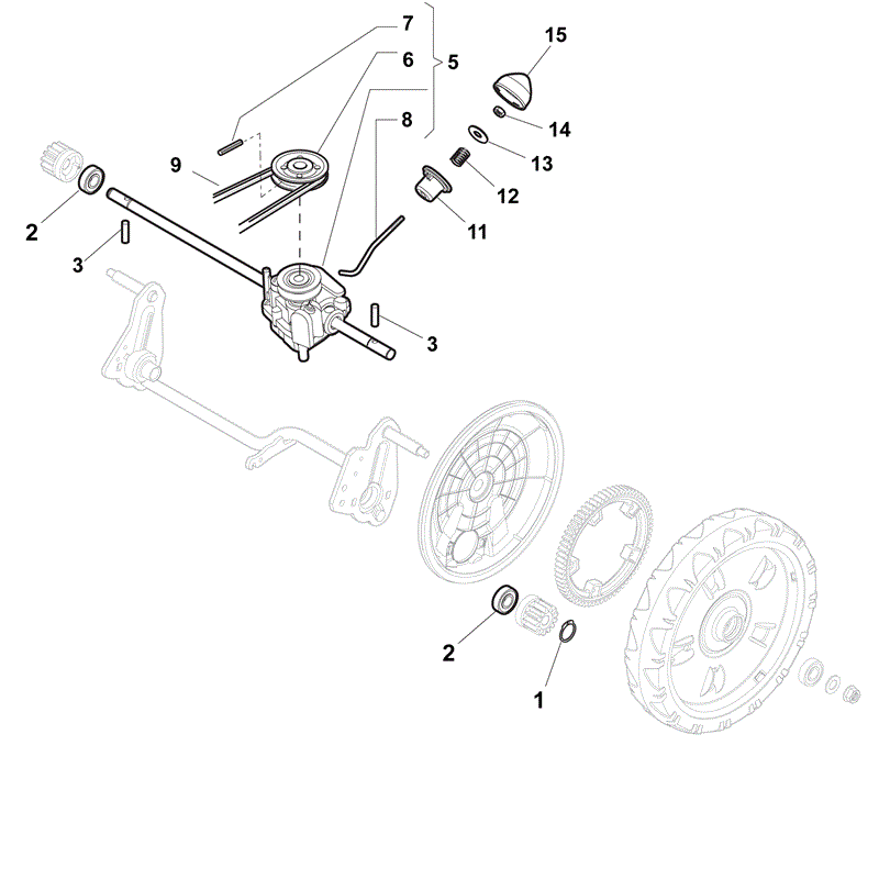 Mountfield SP535 HW (Honda GCV135)  (2014) Parts Diagram, Page 5