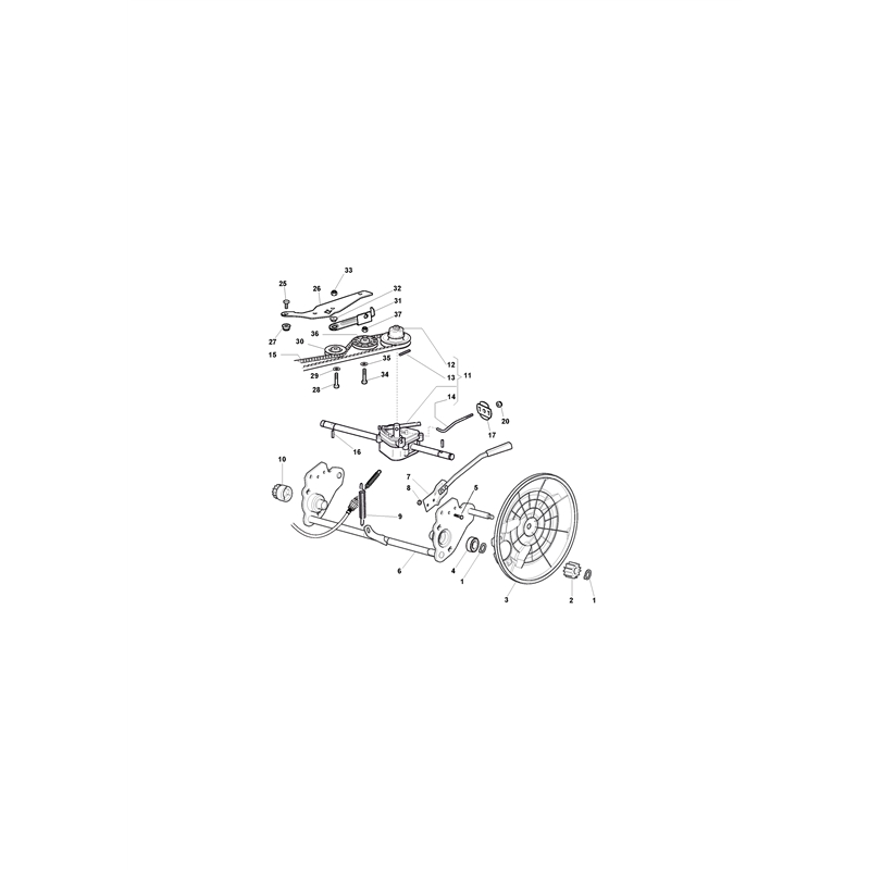 Mountfield 5330 PD 4S INOX  Petrol Rotary Mower (291592033-M09 [2009]) Parts Diagram, Transmission
