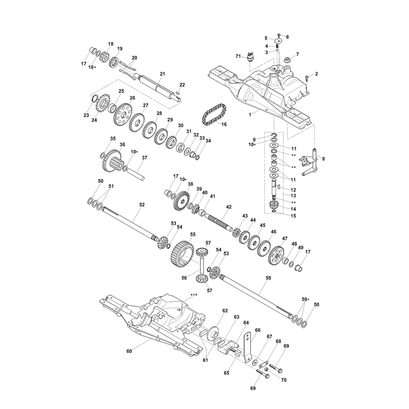 Castel / Twincut / Lawnking PG140 (2011) Parts Diagram, Page 7