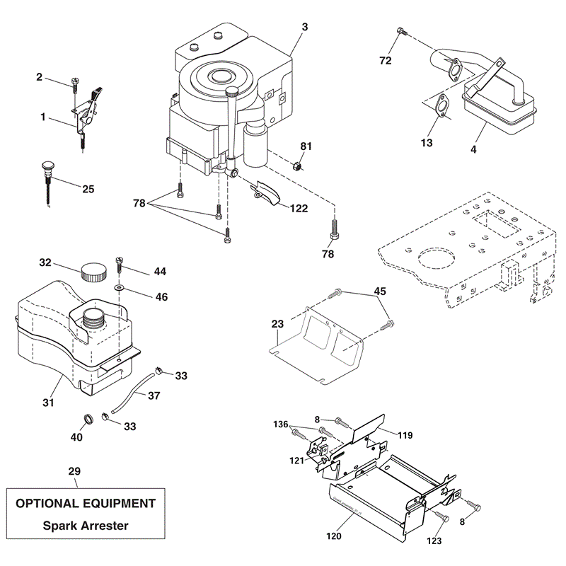 McCulloch M125-97RB (96061028701 - (2010)) Parts Diagram, Page 4