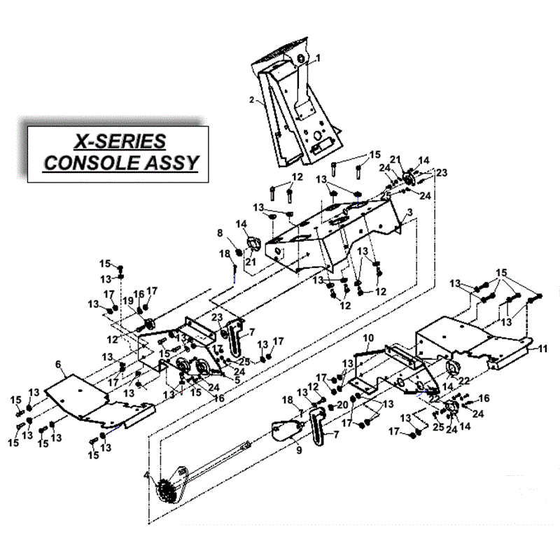 Countax X Series Rider 2008 (2008) Parts Diagram, Consol Assembly