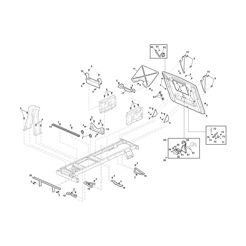 Mountfield Freedom 28e  (2022) [2T0250483-M22W] (2022) Parts Diagram, Frame