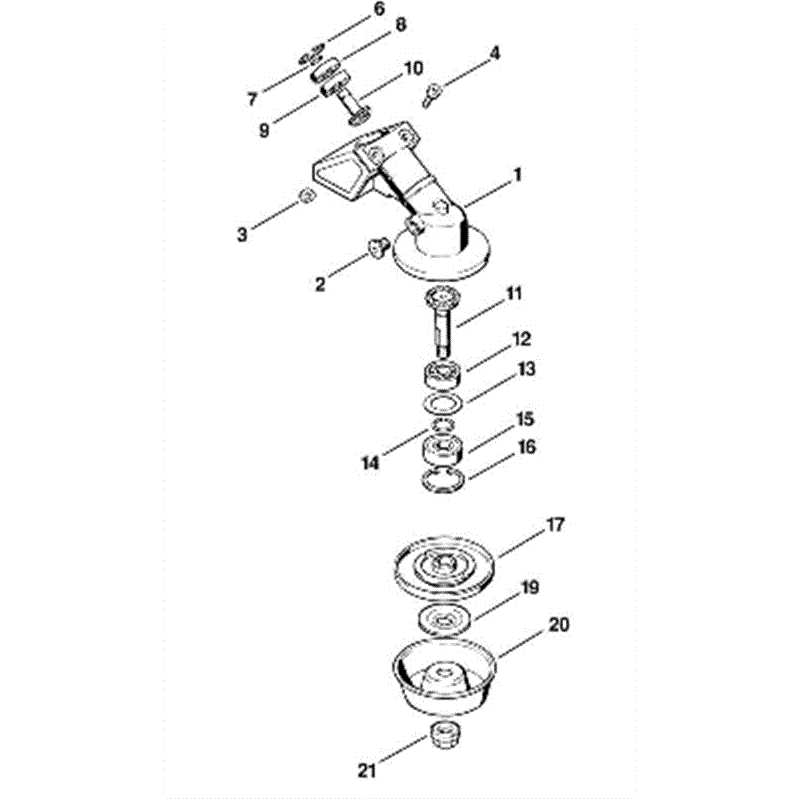Stihl FS 66 Brushcutter (FS66R) Parts Diagram, K-Gear head FS 66