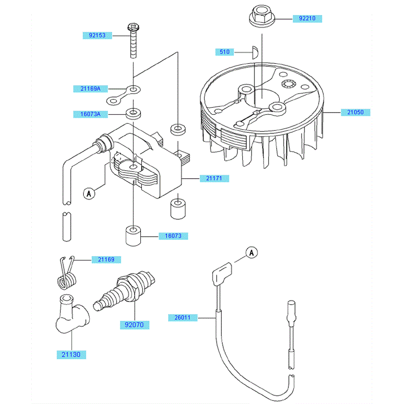 Kawasaki KHS750B (HB750B-AS51) Parts Diagram, Electric Equipment