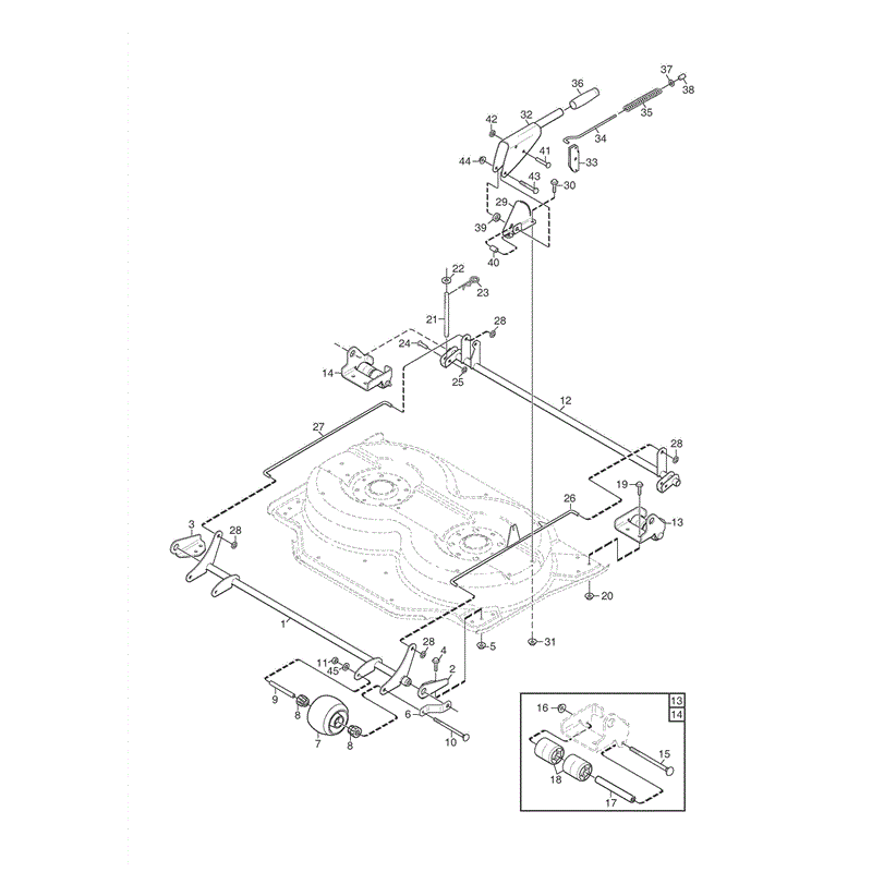 Stiga 85cm Combi Manual Deck (2008) Parts Diagram, Page 2
