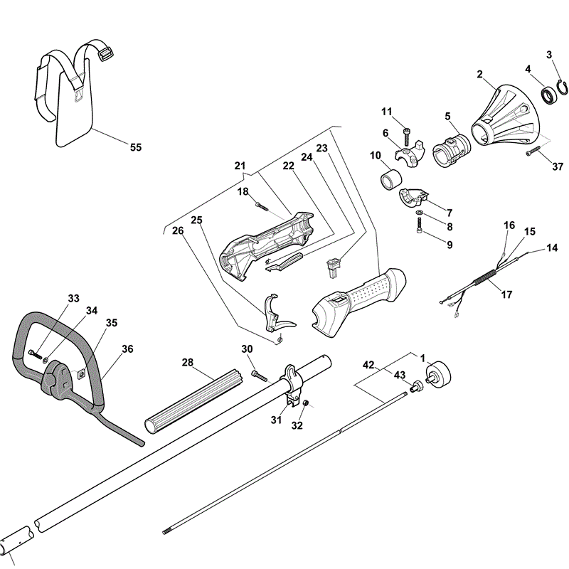 Mountfield MB 3201 Petrol Brushcutter [28152003/MO9] (2009) Parts Diagram, Page 2