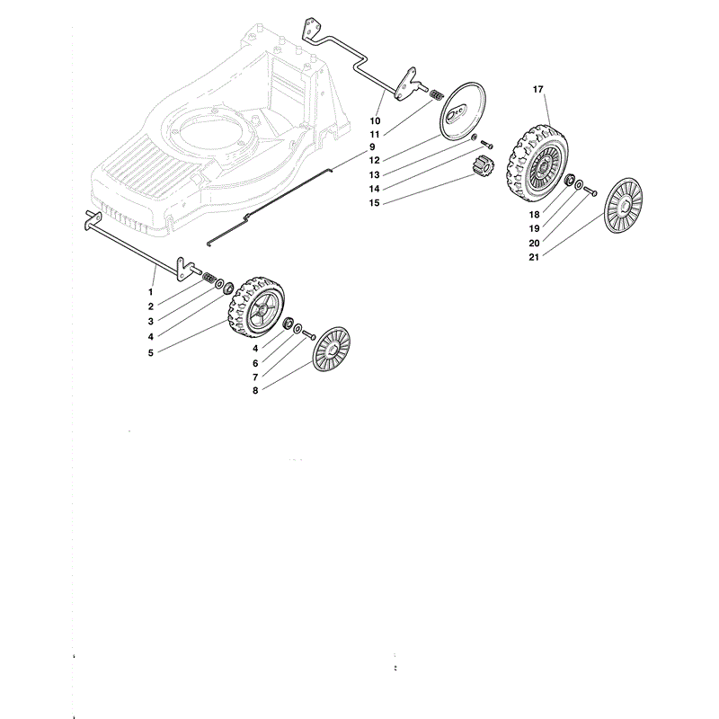 Mountfield M44PD  (2010) Parts Diagram, Page 1