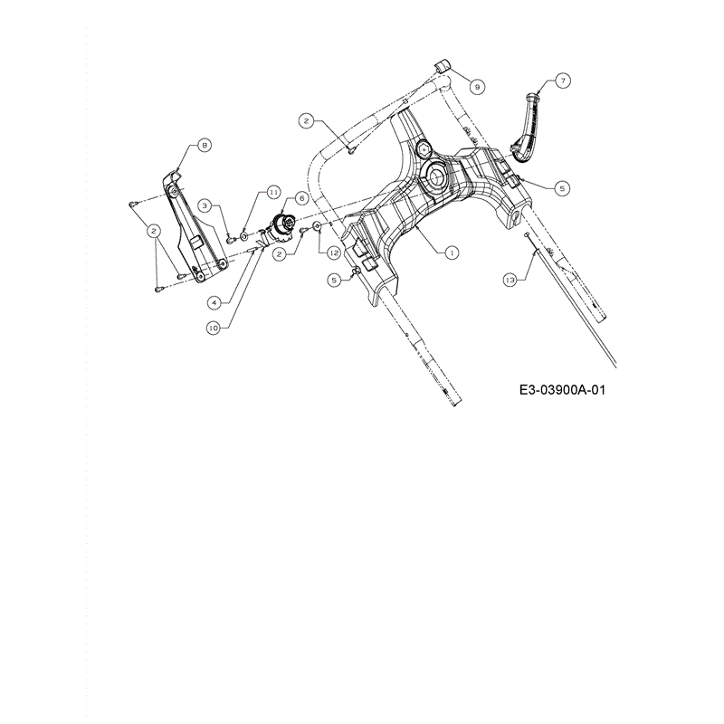 Efco LR 55 VBX 4-IN-1 B&S Lawnmower (LR 55 VBX 4-IN-1) Parts Diagram, Dashboard