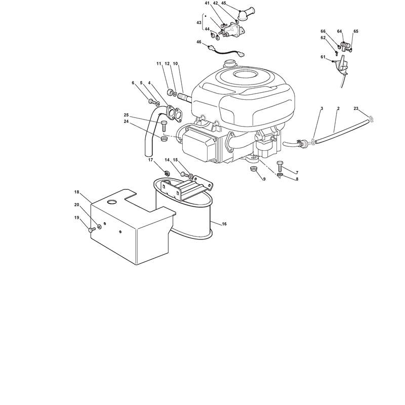 Mountfield 1436M Lawn Tractor (13-2651-15 [2005]) Parts Diagram,  B&S
