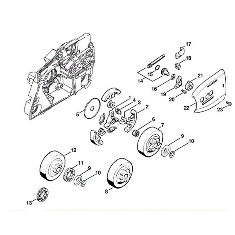 Stihl MS 880 Chainsaw (MS880) Parts Diagram, Clutch