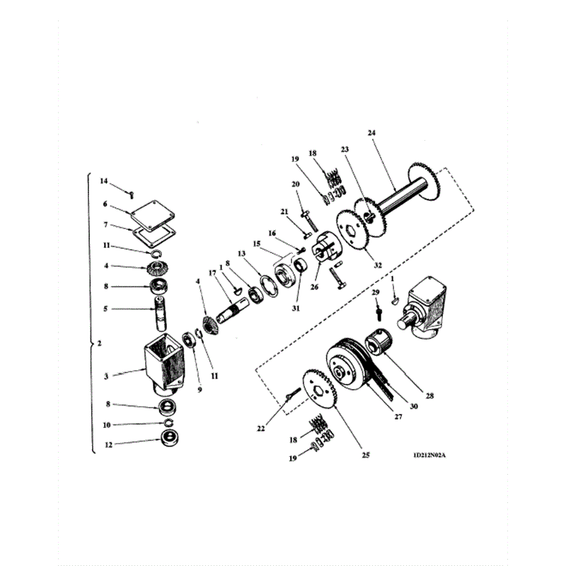 Hayter Condor (212S) Parts Diagram, Rotary Attachment 2 