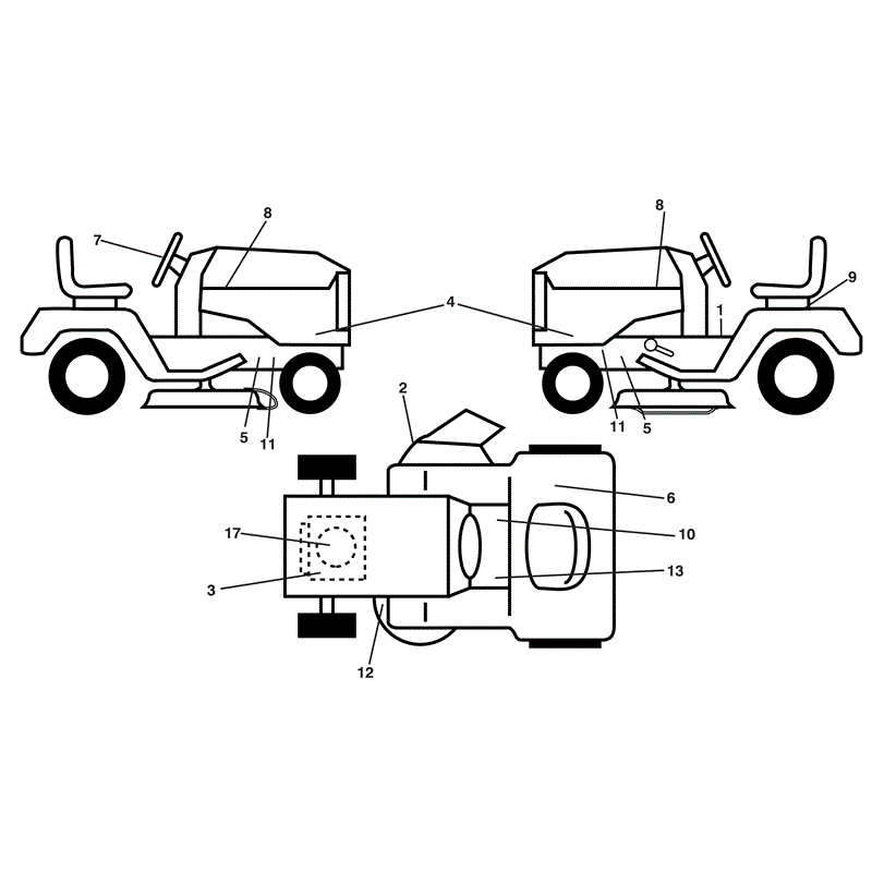 McCulloch M115-77RB (96041016502 - (2011)) Parts Diagram, Page 1