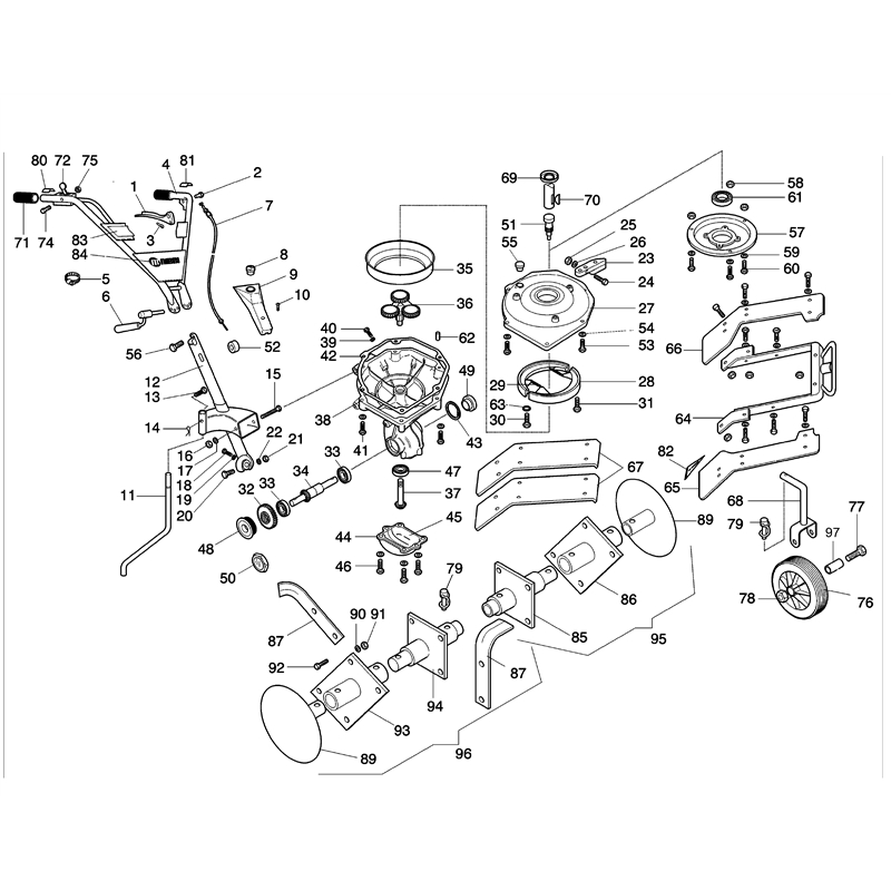 Bertolini 200 (200) Parts Diagram, Illustrated parts list