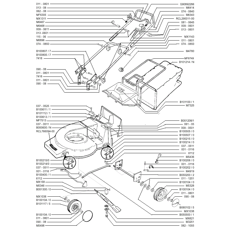 Mountfield Tuffcut (MP90301) Parts Diagram, Page 1