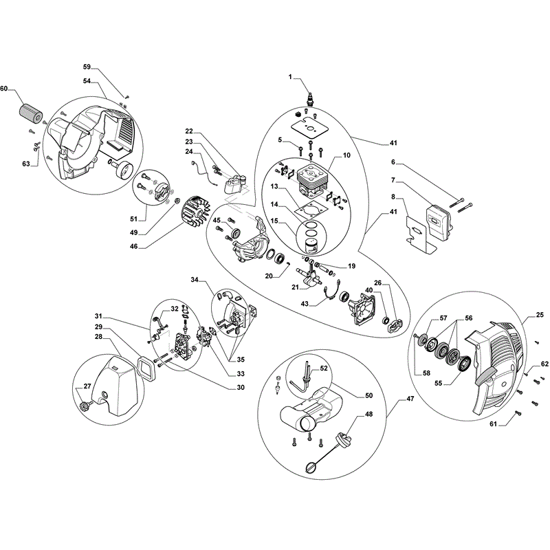 Mountfield MB 3002 Petrol Brushcutter [281121003/MO8] (2009) Parts Diagram, Page 1
