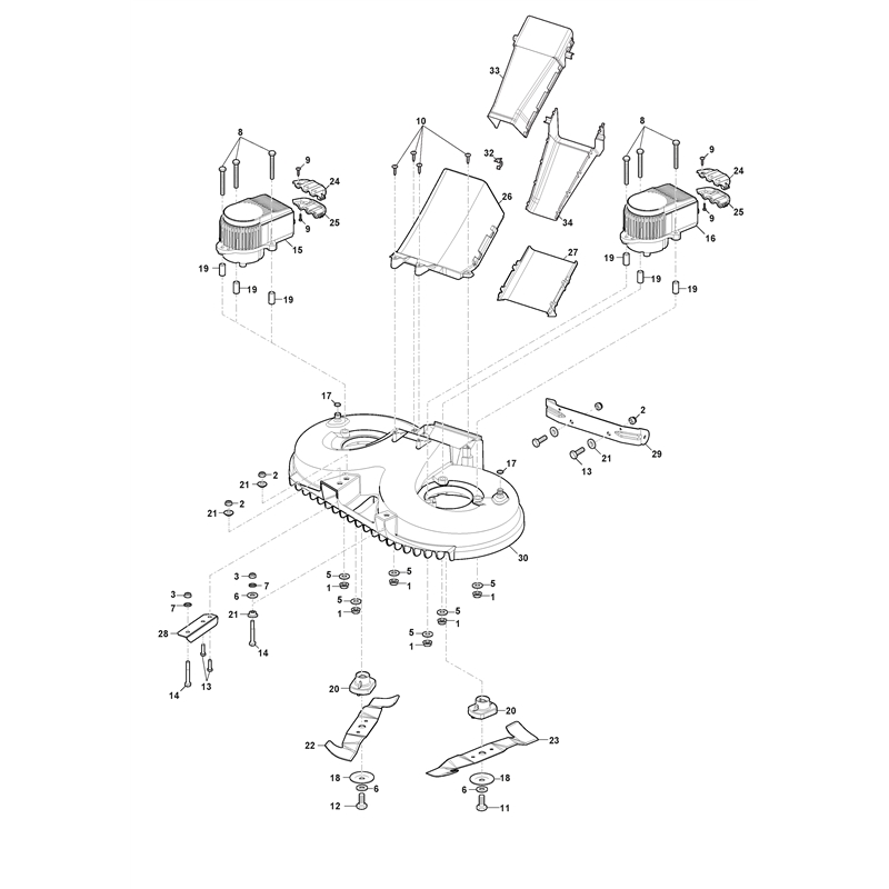Mountfield Freedom 28e  (2022) [2T0250483-M22W] (2022) Parts Diagram, Cutting Plate