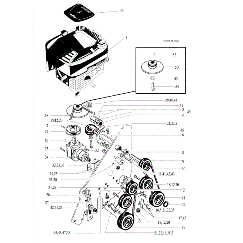 Hayter Ambassador Cylinder Lawnmower (392L001006-392L099999) Parts Diagram, Drive