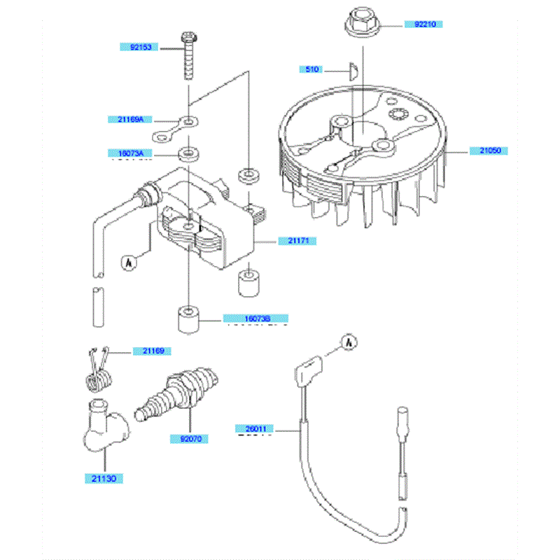 Kawasaki KHS750B (HB750B-BS51) Parts Diagram, Electric Equipment
