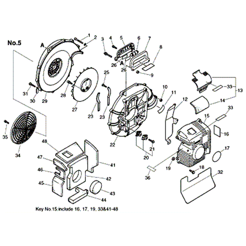 Echo PB-46LN (PB-46LN) Parts Diagram, FANCASE
