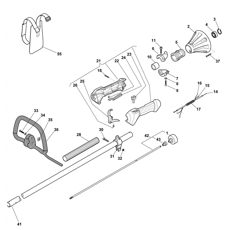 Mountfield MB 4301 Petrol Brushcutter [281620003/MO9] (2009) Parts Diagram, Page 2