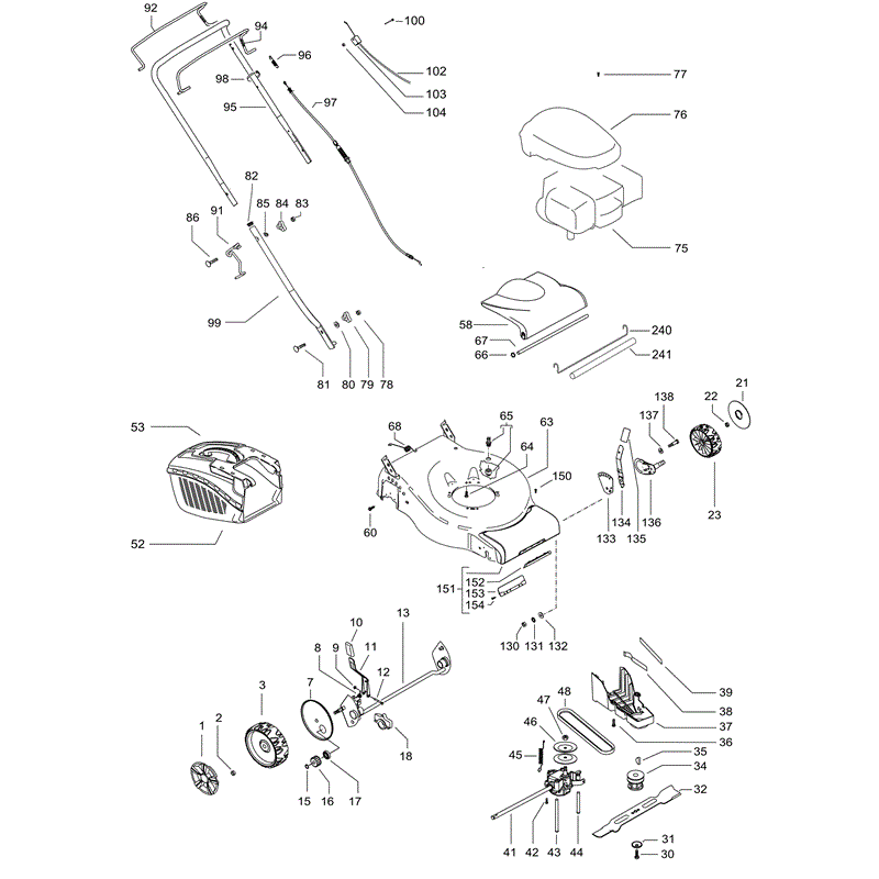 McCulloch M46-450C (96668160101) Parts Diagram, Page 1