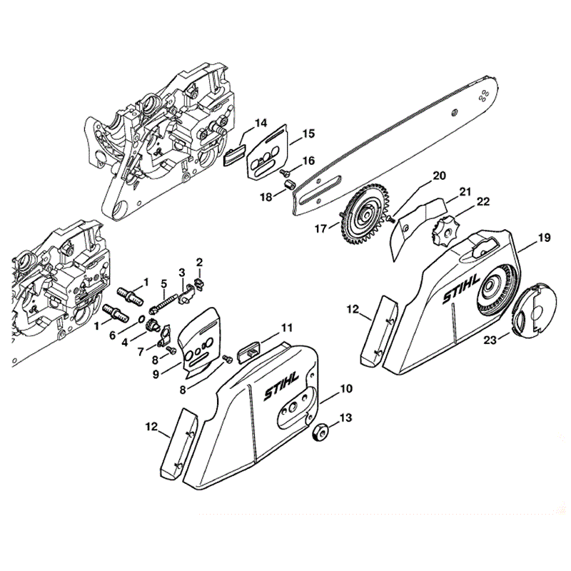 Stihl MS 280 Chainsaw (MS280 C-BI) Parts Diagram, Chain Tensioner