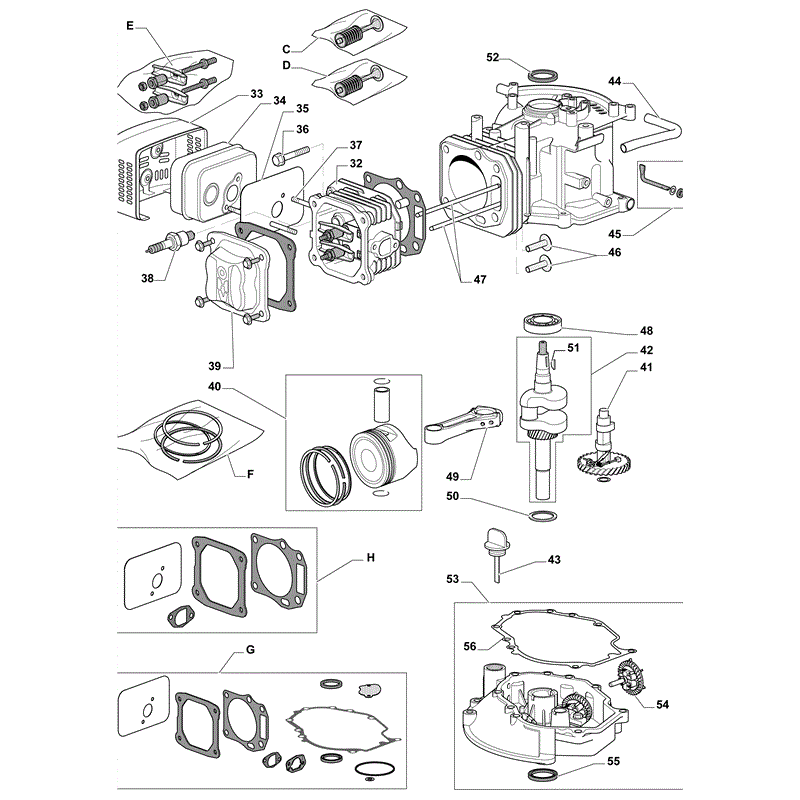 Castel / Twincut / Lawnking WBE0702 (2010) Parts Diagram, Page 2