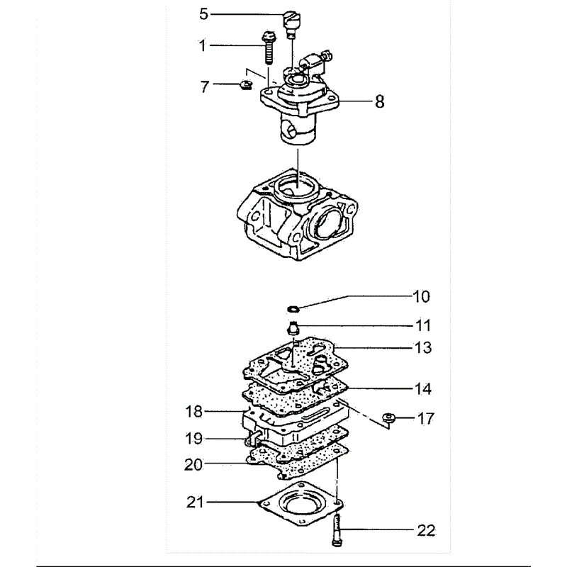 Tanaka THT-2520S (1645-2520S) Parts Diagram, CARBURETOR