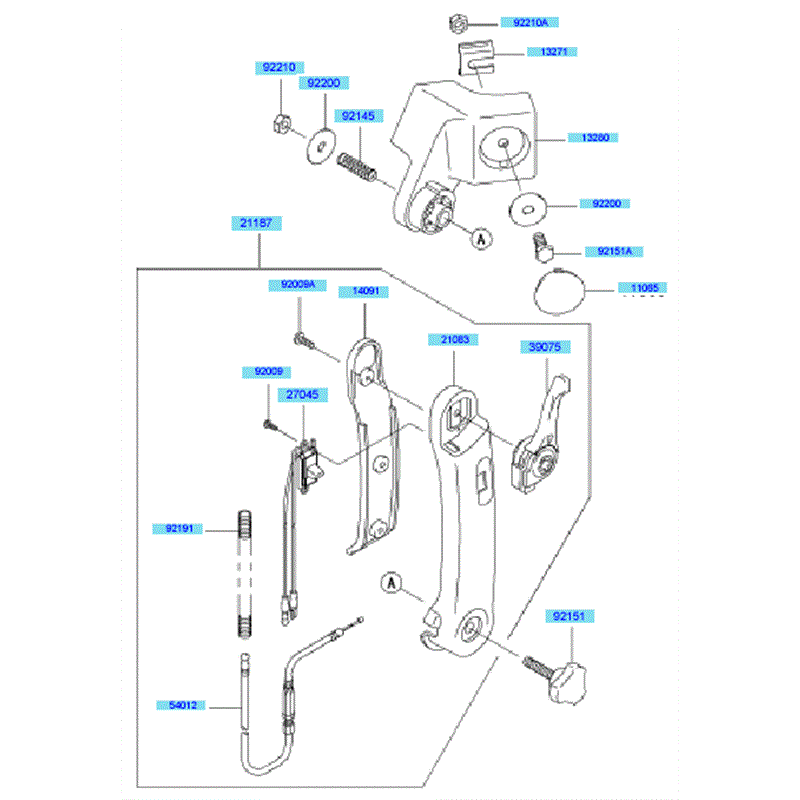 Kawasaki KRB400A (HA400A-BS50) Parts Diagram, Control Equipment